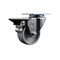 Service Caster 3'' Semi Steel Wheel Swivel Top Plate Caster with Posi Brake SCC-20S314-SSS-PLB - alternate 1